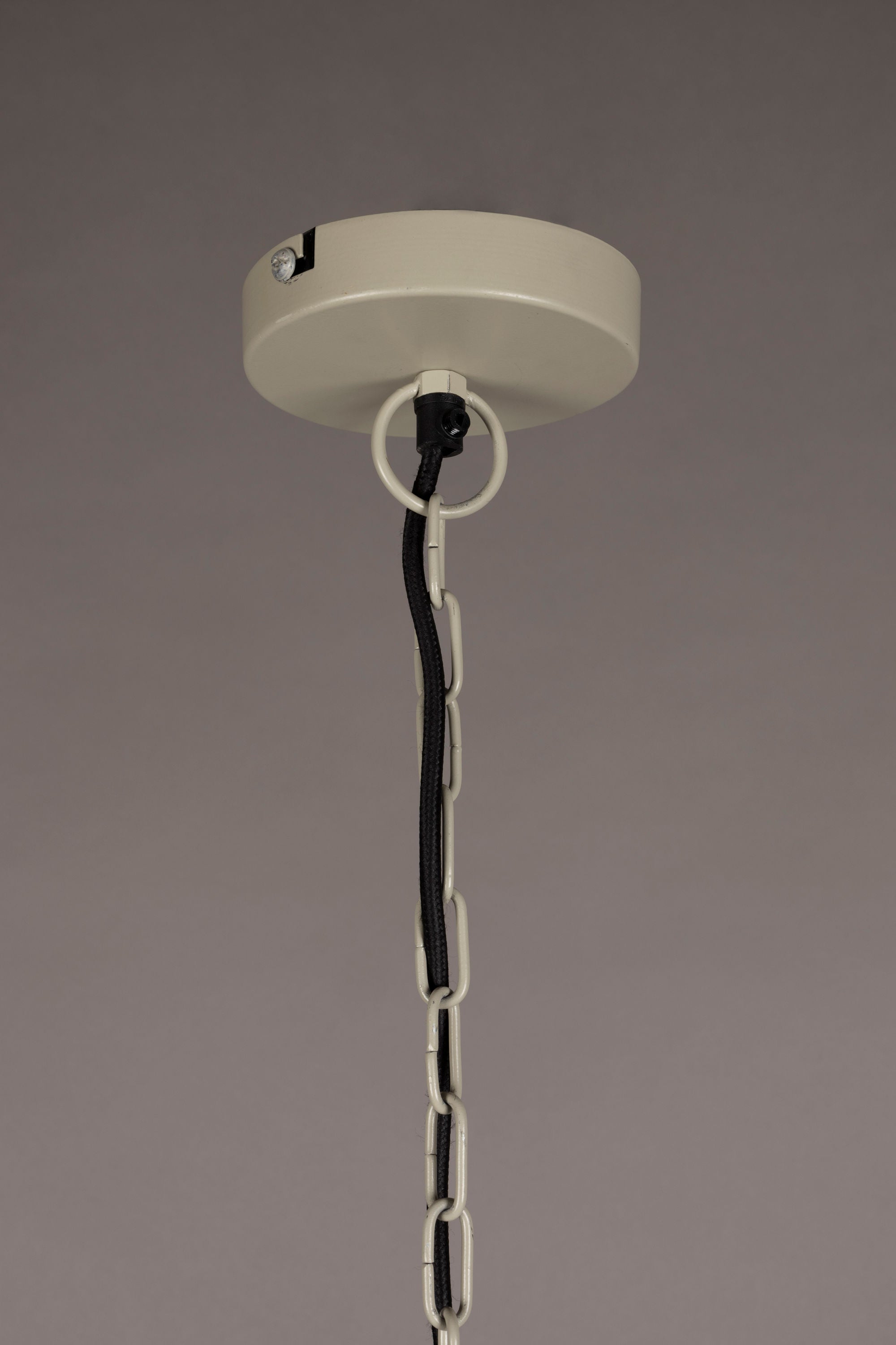 Dutchbone Meezan Sand Grey Metal Weave Pendant Lamp Medium